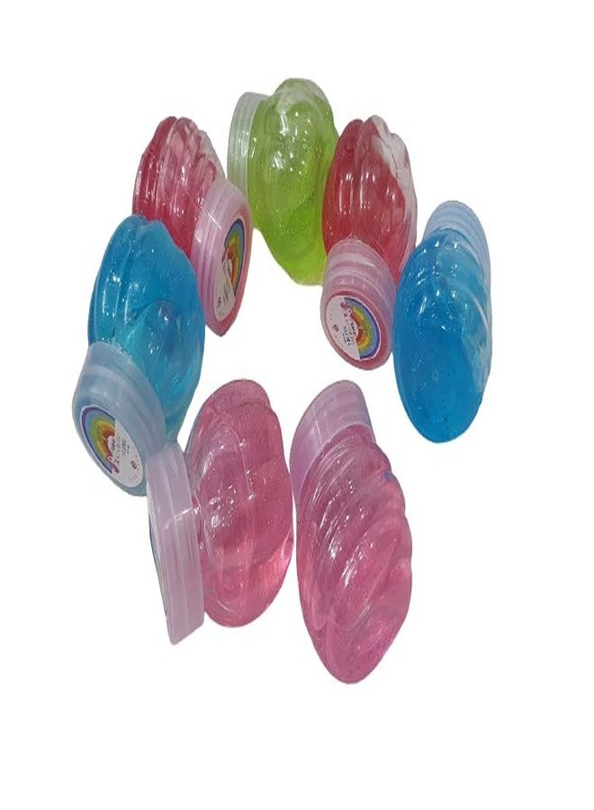 WOLFANO Slime Crystal Clay Soft Jelly Toys for Kids Baby Slime Clay Dough Ultra Light Modeling Magic Foam Slime Kit Set for Girls Boys Slime Craft with Glitter (Pack of 6) - Image 2